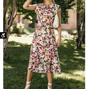 Bohme midi floral dress